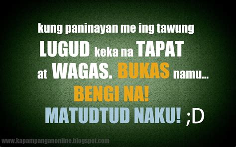kapampangan slogan|KAPAMPANGAN 101 (FUNNY PHRASES) .